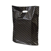 Çizgili Mağaza Poşeti No 4 50 Adet 40x50 Cm Çizgili Takviyeli Poşet Diagonal Poşet
