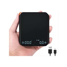 Fosenze Kahve Ölçeri, 3 Modlu, 0.1g Hassasiyetli, 2kg Kapasite, Zamanlayıcı, Usb Şarjlı, Siyah, Kahve Harcı Ve Pişirme İçin Siyah