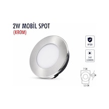 Lampist 2w Mobil Krom Spot Lamba 3000k Lampist 2w Mobil Krom Spot Lamba 3000k