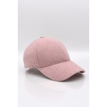 Külah Kadın Pembe Yünlü Kışlık Beyzbol Kep Şapka Pembe Standart