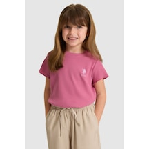 U.s. Polo Assn. Kız Çocuk Fuşya Tişört Basic 50325610-vr023 Fusya