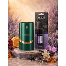 Areon Aromatik Difüzör Yeşil Lux Metal + Patchouli Lavender Vanilla