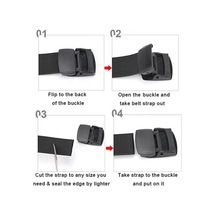 Evolite Outdoor Stretch Esnek Kemer 4 Cm Ayarlanabilir Unisex Siyah Siyah