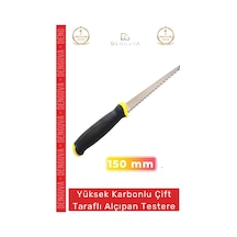 Dayanıklı Ergonomik Tutuş 150 Mm Yüksek Karbonlu Çelik Çift Taraflı Alçıpan Testere