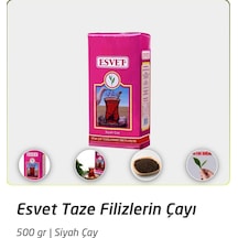 Esvet Çay Filizi Dökme Siyah Çay Rize Türk Çayı 500 Gx3 1.500 G