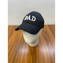 Dad Baba Nakışlı Pamuklu Unisex Cap Şapka Siyah
