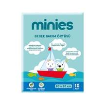 Minies Bebek Bakım Örtüsü 10 Adet 60 X 60 Cm - 8 Adet Tarı