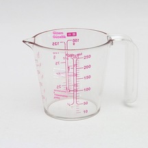 Mutfak Ev Pişirme Araçları Ps Reçine Ölçüm Kabı Plastik Sayaç Saplı 250 Ml500ml 250 Mı Şeffaf