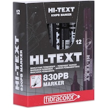 Hi-Text 830PB Yuvarlak Uçlu Siyah Koli Kalemi 12 Adet Hi-Text 830PB Yuvarlak Uçlu Siyah Koli Kalemi 12 Adet
