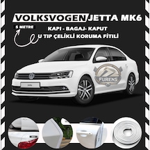 Volksvogen Jetta Mk6 Oto Araç Kapı Koruma Fitili 5metre Parlak Beyaz Renk