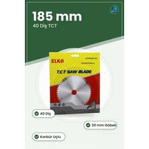 Daire Testere Bıçağı Tct Karbür Uçlu 185 Mm Diş 30 Göbek Ahşap Su