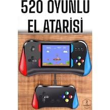 Gamepad Joystick 500 Oyunlu Retro Oyun Konsolu Tv Bağlantı Özellikli 2 Kişilik Destekli