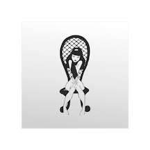 Folyo Sticker Kız 160cm Uzunluk Siyah