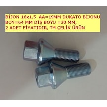 Dukato Araçlar için Bijon Takımı M16x1.5x64 - Aa=21mm Dış=30mm