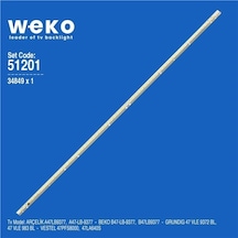 Arçelik A47lb9377 47'' İnç 1 Adet Tv Led Bar Tvnizin İçindeki Led Barla Aynısı Olduğunu Görmeden Almayınız. Led Bar Ürünlerinde Paket Açıldığında İade Kabul Edilmemektedir.