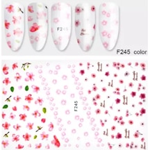 3D Yapışkan Tırnak Stıcker Tırnak Dövme Tırnak Tatto F245