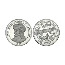 Türkiye 2024 Yılı Osmanlı Padişahları Fatih Sultan Mehmed Han Şahi Topu 1000 Mangır Madalyon