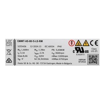Festo Emmt-as-80-s-ls-rm Servo Motor 408w Güç, 6700 Rpm Hız