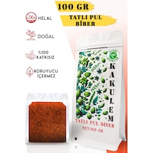 Kakulem Güneşte Kurutulmuş Tatlı Pul Biber 100 Gr