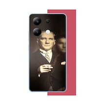 Redmi Note 13 4g Uyumlu Atatürk 4 Baskılı Silikon Kılıf Renkli