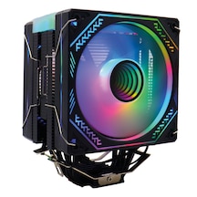 Zoko Ice Pro Bp4 Siyah Auto Rainbow Fanlı Kule İşlemci Fanı