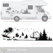 Çadır Kampı, Kapçı Ayı, Kamp Karavan Sticker