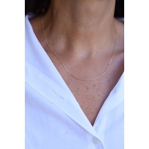 Yenigün Kuyumculuk 14 Ayar Altın İnce Işıltılı Zincir Znc23303