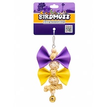 Birdmozz Premium Hasır Çubuklu Fiyonklu Kuş Oyuncağı