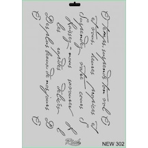 Rich New Seri N-302 Stencil 35X25 Cm