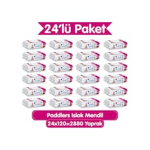 Paddlers Islak Mendil 2880 Yaprak (24 Paket x 120’li) – Koli