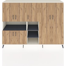 Hyperion Dolap 13 Raflı 7 Kapaklı 220x44x163 Aytaşı-çam/antrasit Atlas Çam/antrasıt - Aytası