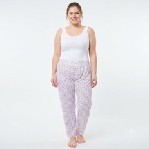3 Adet Es Eyüp Selda Yazlık Büyük Beden Düz Paça Anne Pijama Altı Çok Renkli