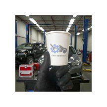 Oto Tamir Servis Desenli Tek Kullanımlık 7 Oz 100 Adet Karton Bardak 1