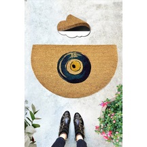 Coco Mat Tallone 45x75 Cm Doğal Koko Kıl Paspas,hindistan Naturel Kapı Önü Paspası Renkli