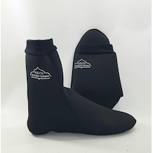 Termal Tabanlı Termal Mest Konçlu Full Termal Çorap Siyah