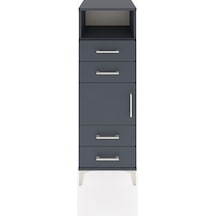 Hyperion Dolap 2 Raflı 4 Çekmeceli Tek Kapaklı 44x44x134 Antr... Antrasit