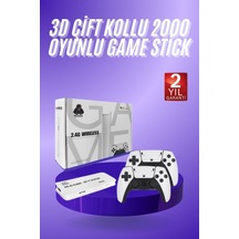 3d 4k Hd 2.4g Game Stick 4k Ultra Hd Oyun Konsolu Çift Kollu Mh-hs4391-6721 Beyaz