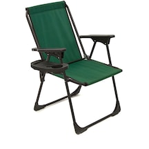 Natura Kamp Sandalyesi Bardaklıklı - Yeşil