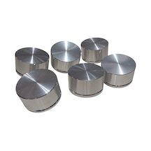 6 Adet Alüminyum Ses Kontrol Pot Başlığı 44x24mm Gümüş 6mm D Tip Ve Tırtıl Mile Uygun