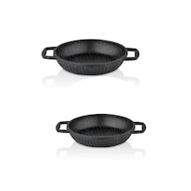 Taç Gravita Döküm 2 Li Sahan Set 20-22 Cm Siyah