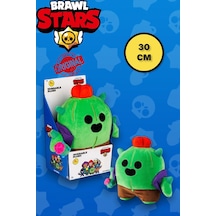 Brawl Stars Yumuşak Kadifemsi Peluş Figür - Spıke The Cactus - 30 Cm Renkli