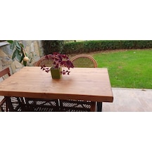 Doğal Ahşap Yemek Masası-80-160