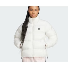 Adidas Beyaz Adicolor Dolgulu Kadın Kısa Mont Jd0421
