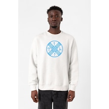 Tengri Tamga Beyaz Erkek 2ip Sweatshirt 001