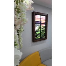 Manzaralı Led Aydınlatmalı Sanal Pencere