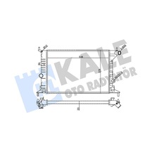 Kale 355060 Motor Su Radyatörü - Opel Vectra B 1995-2002 2.0 İ Manuel Şanz. 90528302 - 90499822