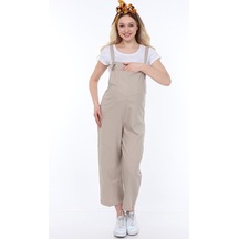 Luvmabelly Myra6101 - Bej Hamile Salopet-bej