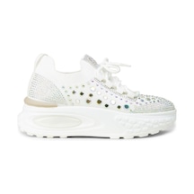 Deery Kadın Beyaz Taş Detaylı Sneaker Ayakkabı - 26311zbyzp01 Beyaz