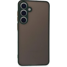 Newface - 754 - Samsung Galaxy S24 Kılıf Montreal Silikon Kapak - Edntrend - - Yeşil