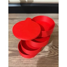 Retro Multiplor Masaüstü Düzenleyici - 3d Baskı 4 Katlı Döner Takı Ve Ofis Organizer